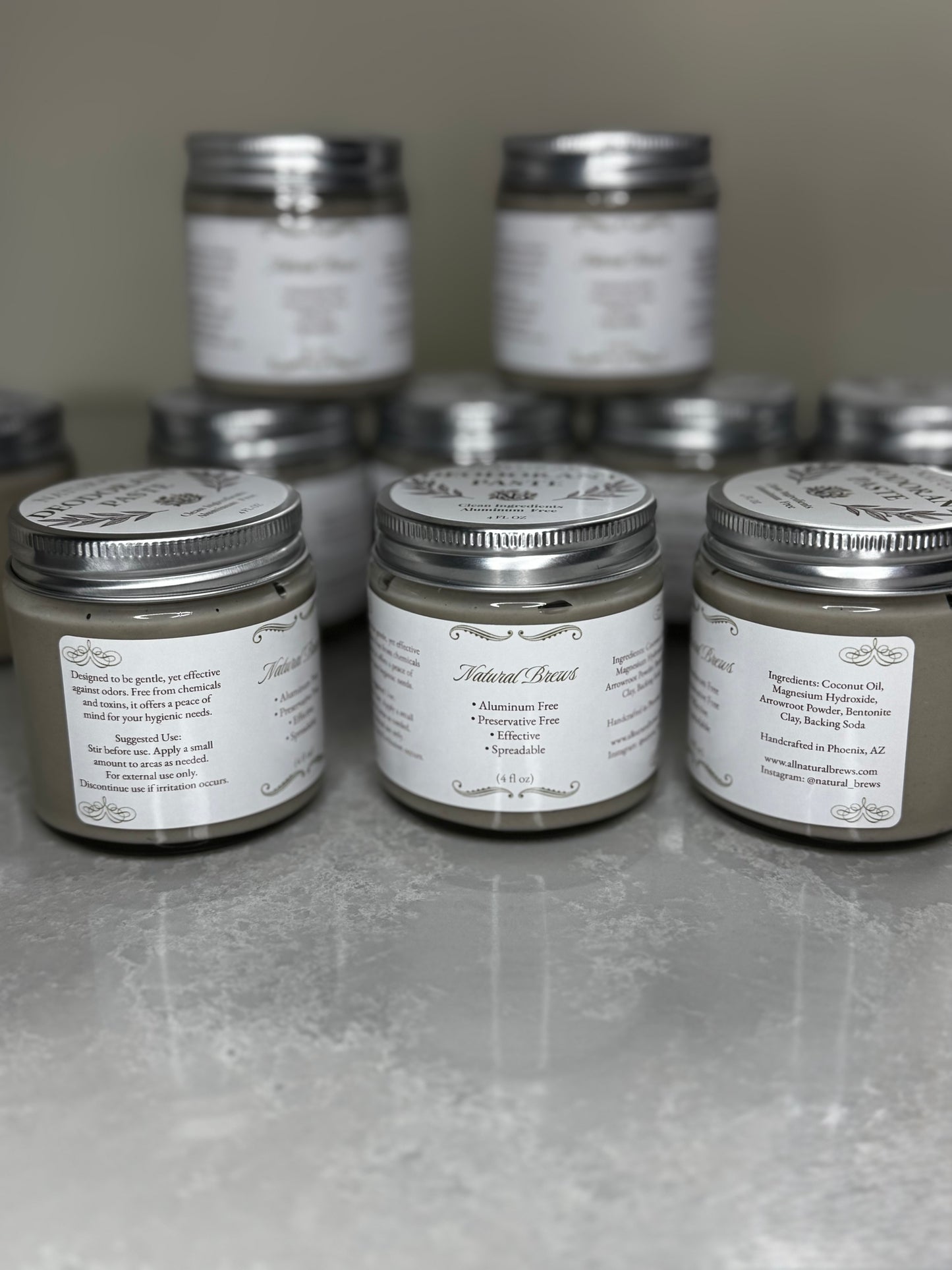 Natural aluminum free deodorant
