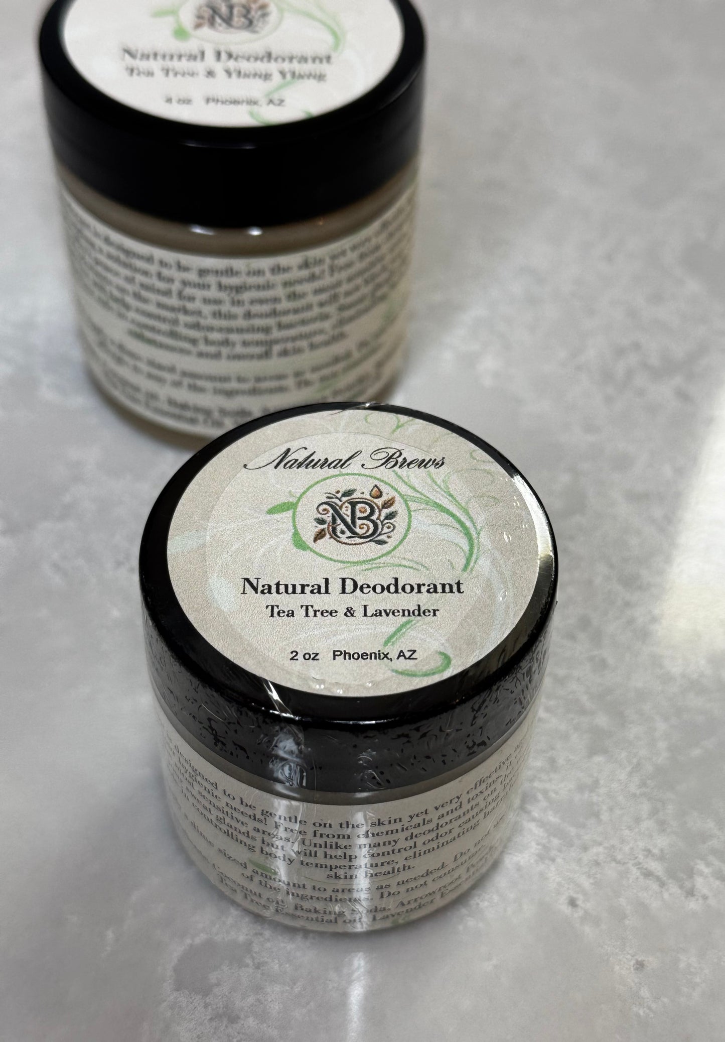 Natural aluminum free deodorant