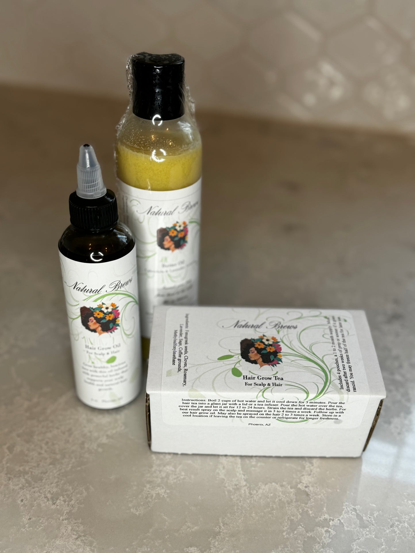 Herbal hair grow kit