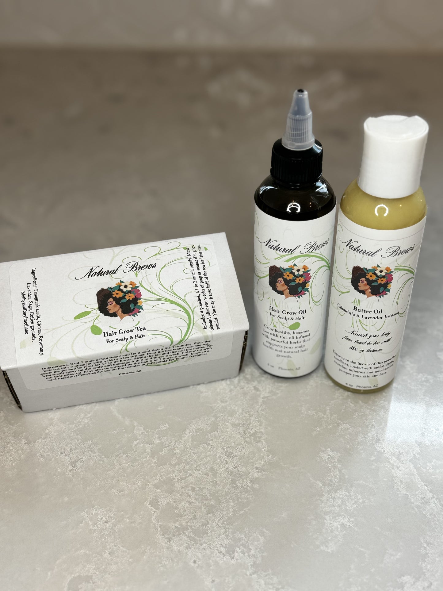 Herbal hair grow kit